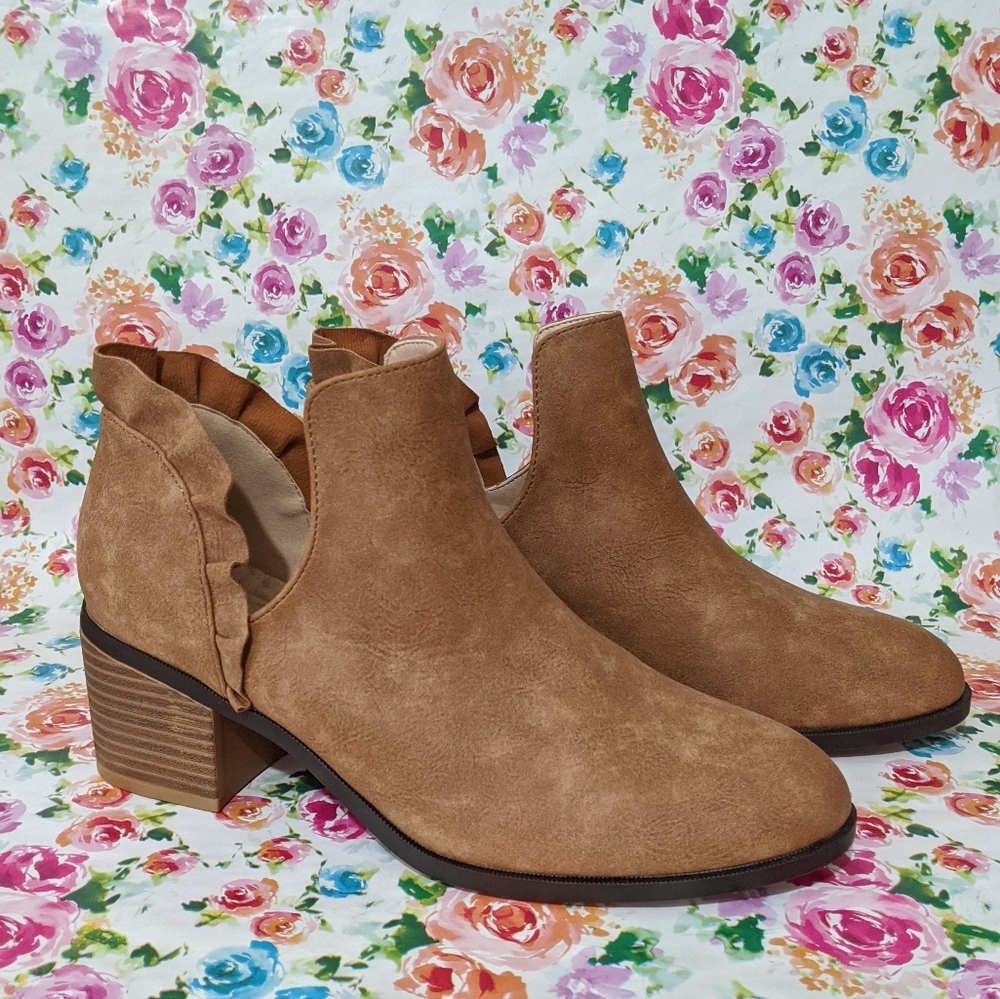 Lennie Bootie by Journee Collection Size 10 Brown